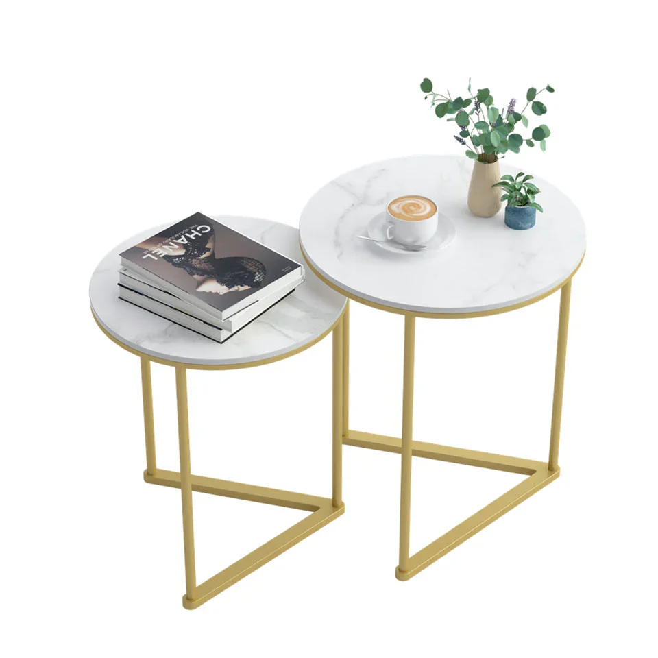 Set of 2 Sintered Stone Nesting End Tables - Image 7