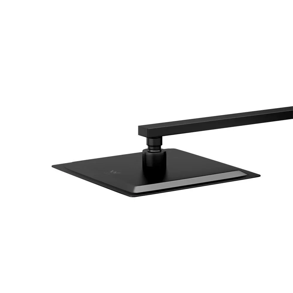 10" Rain Shower Head Set Square 3-Mode Gooseneck Black - Image 3
