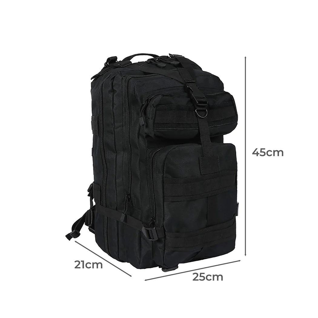 40L Military Tactical Backpack Black - Image 3