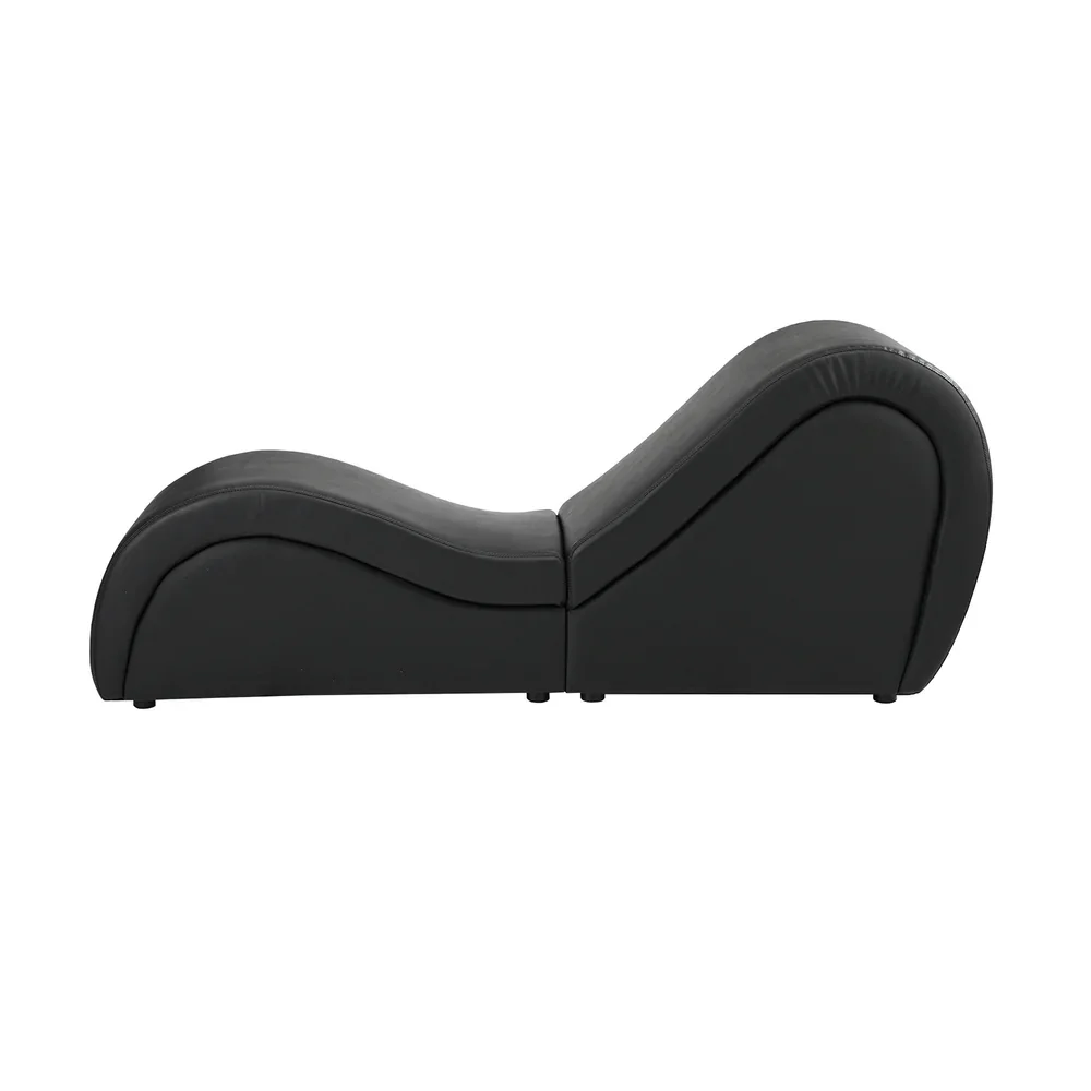 Tantra Sofa Love Seat Chaise Lounge Couples Yoga Bed Black - Image 6
