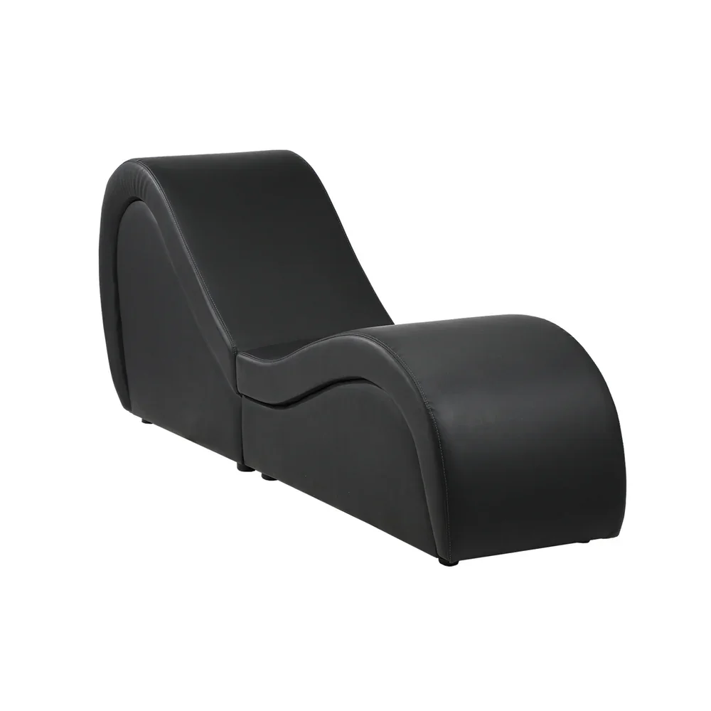 Tantra Sofa Love Seat Chaise Lounge Couples Yoga Bed Black - Image 7