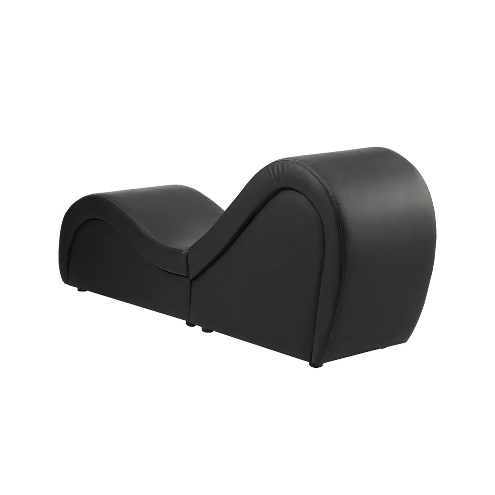 Tantra Sofa Love Seat Chaise Lounge Couples Yoga Bed Black - Image 8