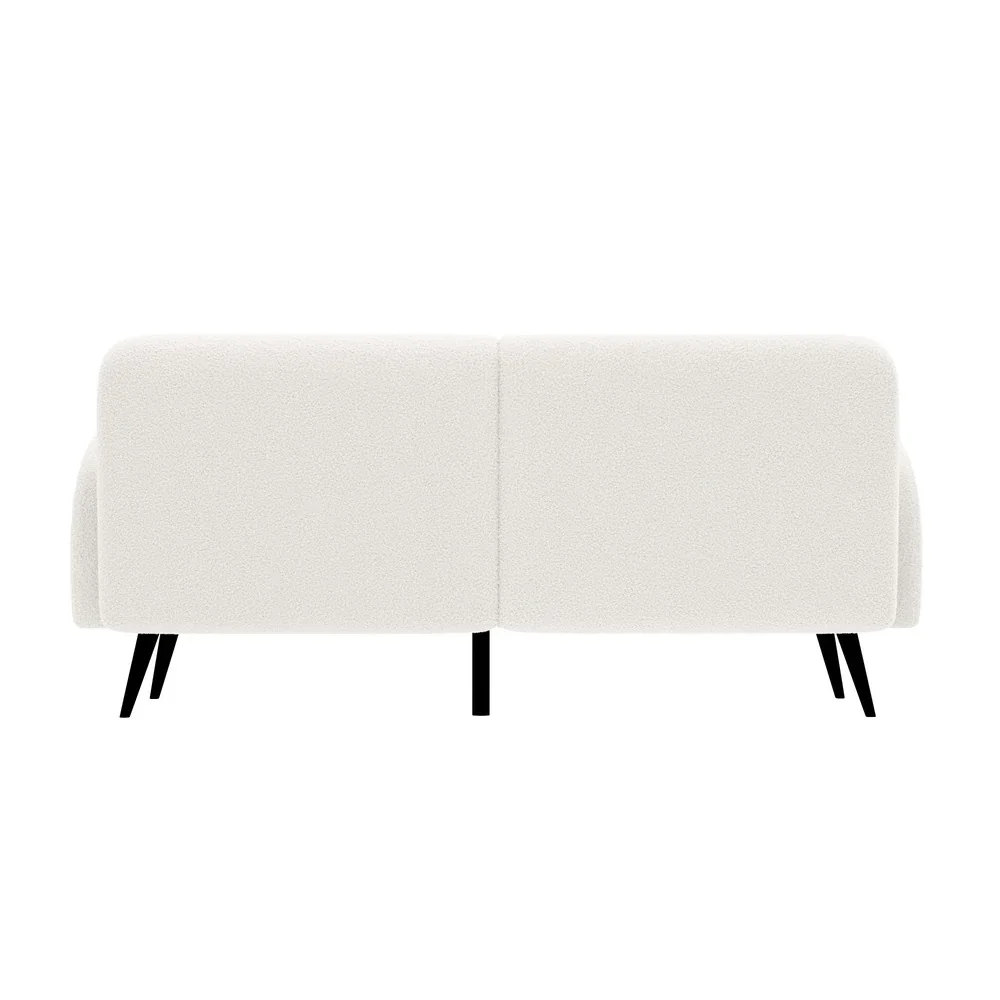 Sherpa Sofa Luxury 3 Seater Fleece White - Image 7
