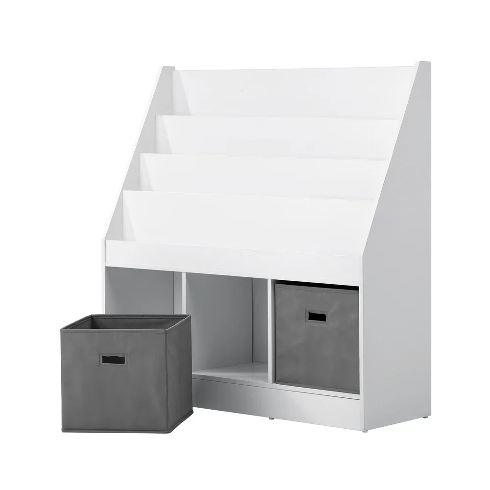 Kids Bookshelf Toy Box Organiser Display Shelf - Image 4