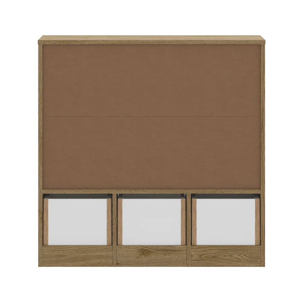 Kids Storage Organiser Cabinet With Removable Box Natural - Image 2