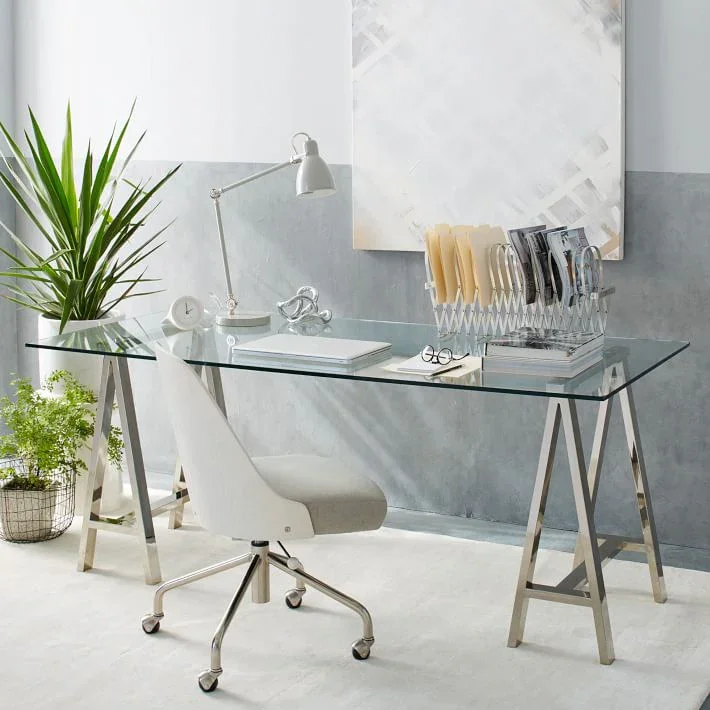 Stainless Steel & Glass Venus Dining Table - Image 5
