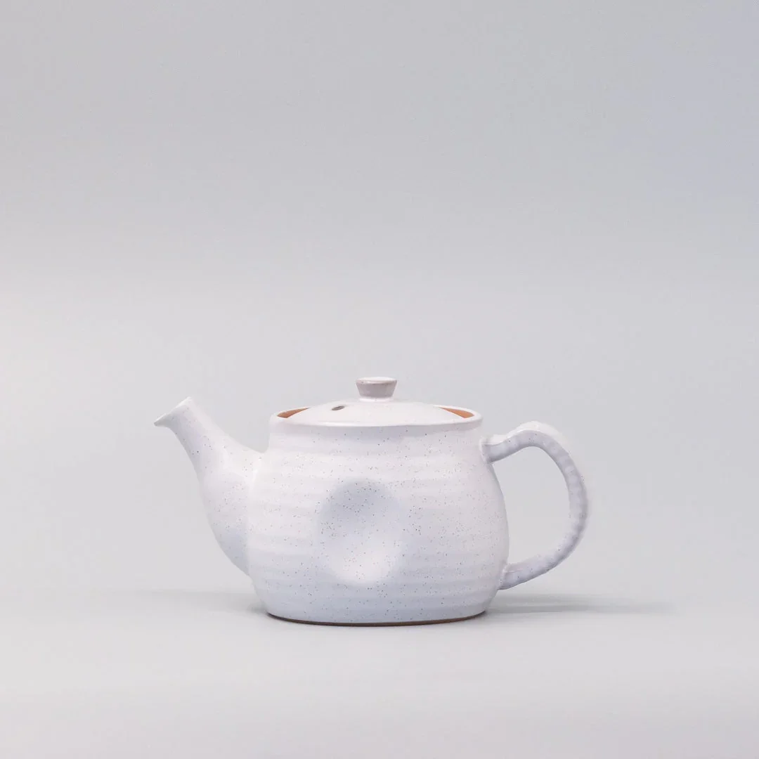Teapot 300ml Speckled White Glaze - Image 5