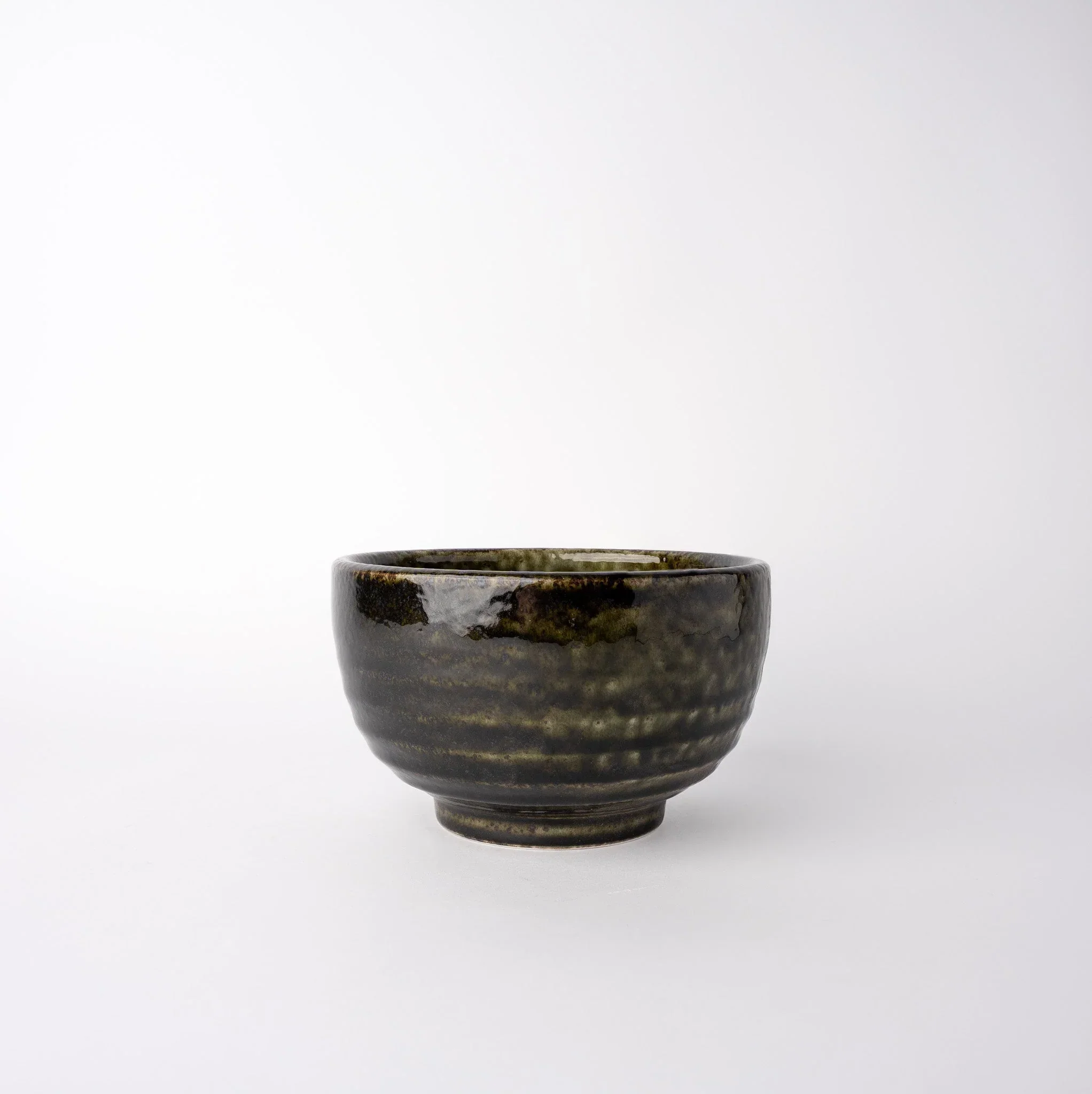 Udon Bowl 16cm Black Moss Glaze - Image 3