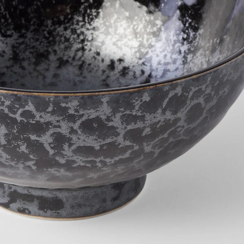 Udon Bowl 19.5cm Black Pearl Glaze - Image 3