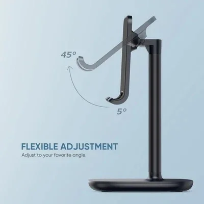 60343 Adjustable Desktop Phone Stand (White) - Image 2