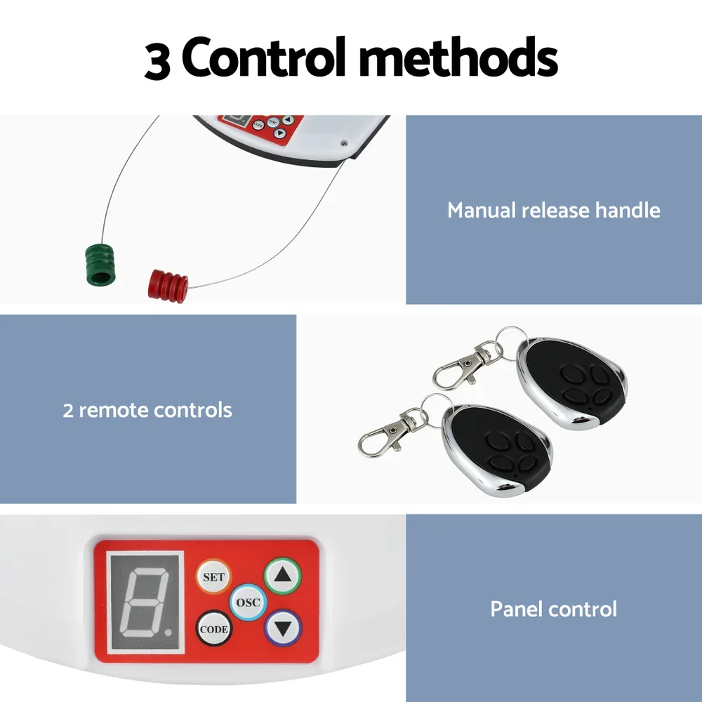 Garage Roller Door Opener 800N Motor Auto Safety Reverse 220V - Image 4