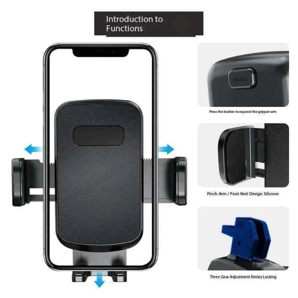 Universal Car Phone Stand Dashboard Hands Free Car Mount Phone Holder - Image 4
