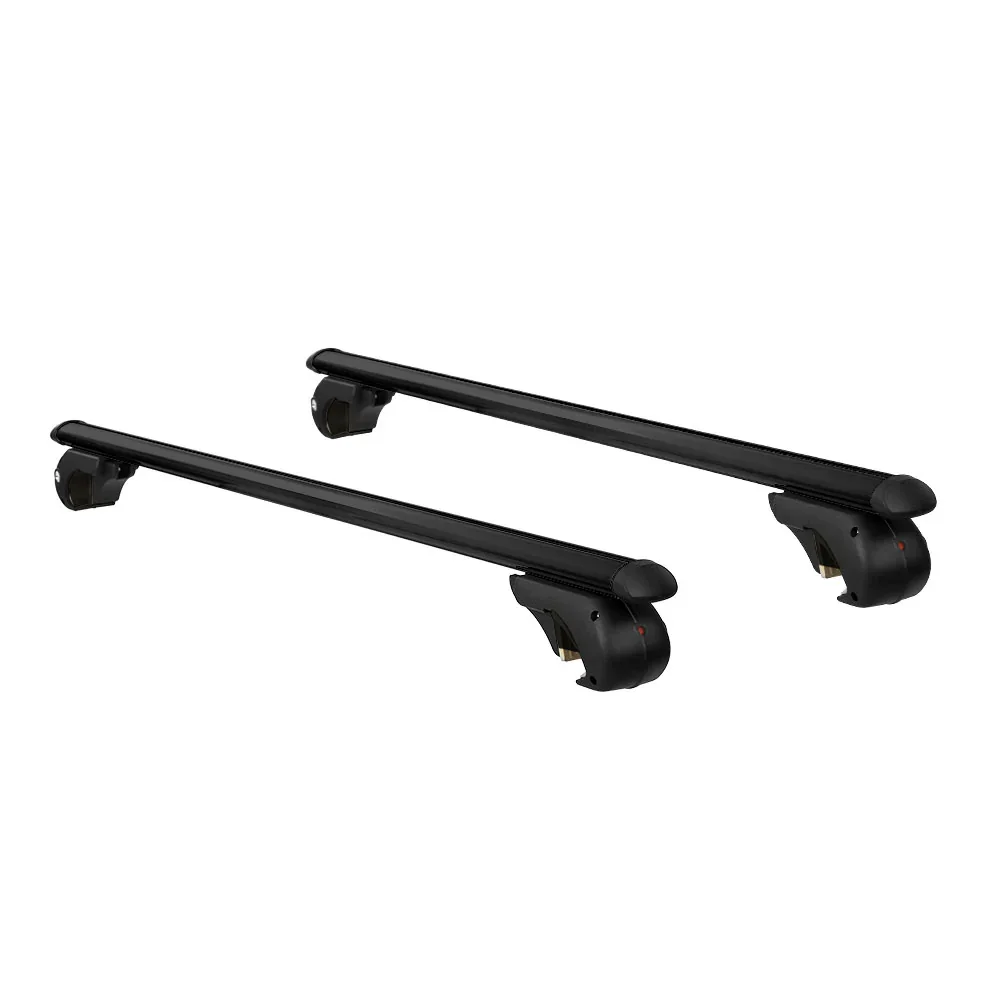 Universal Car Roof Racks Pod Aluminium Cross Bars Adjustable 108cm Black - Image 8