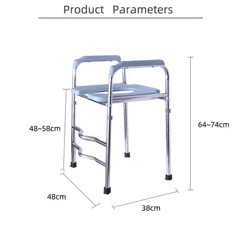 Upgrade Raised Toilet Seat 19.3"-25.2" 150kg Universal Toilet Riser for Elderly - Image 9