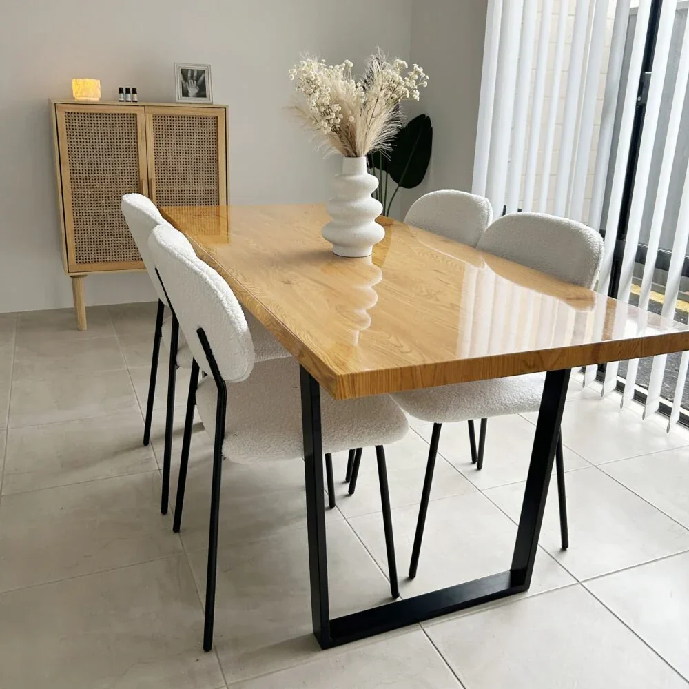 Venice Rectangular Dining Table 170cm Natural - Image 4