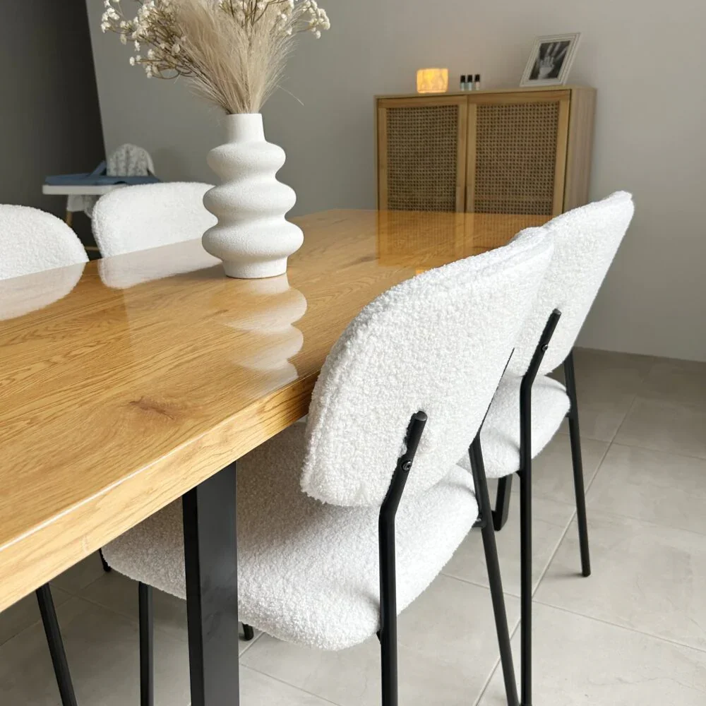 Venice Rectangular Dining Table 170cm Natural - Image 6