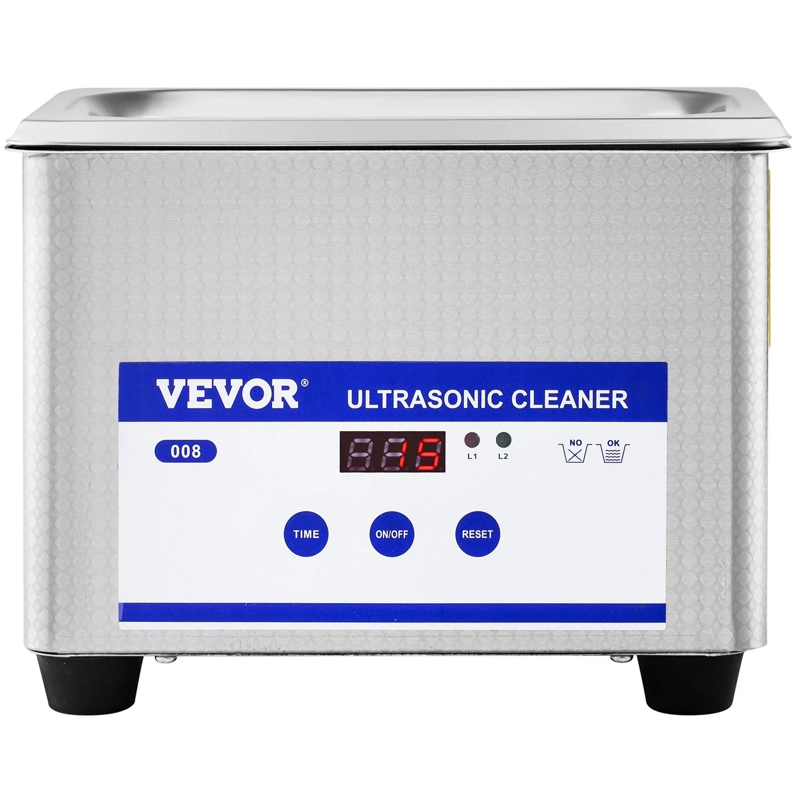 0.8L Professional Ultrasonic Cleaner 304 Stainless Steel Digital Lab Ultrasonic Cleaner with Timer for Jewelry Watch Glasses Circuit Board Dentures Small Parts Dental Instrument (0.8L) - Image 9