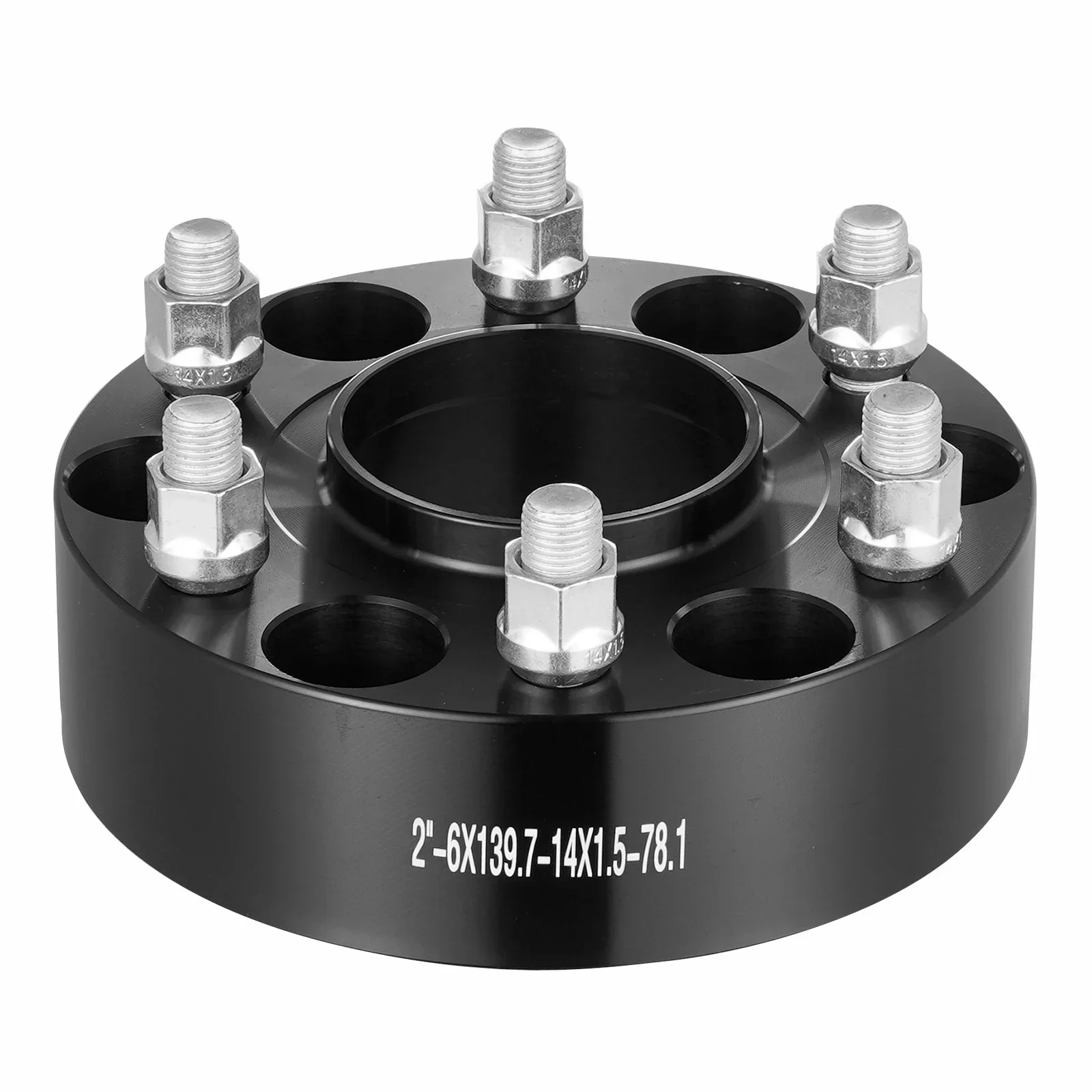 2" 6"x5.5" Wheel Spacers Wheel Adapters 6 Lug Forged Spacer 4 PCS Black - Image 10
