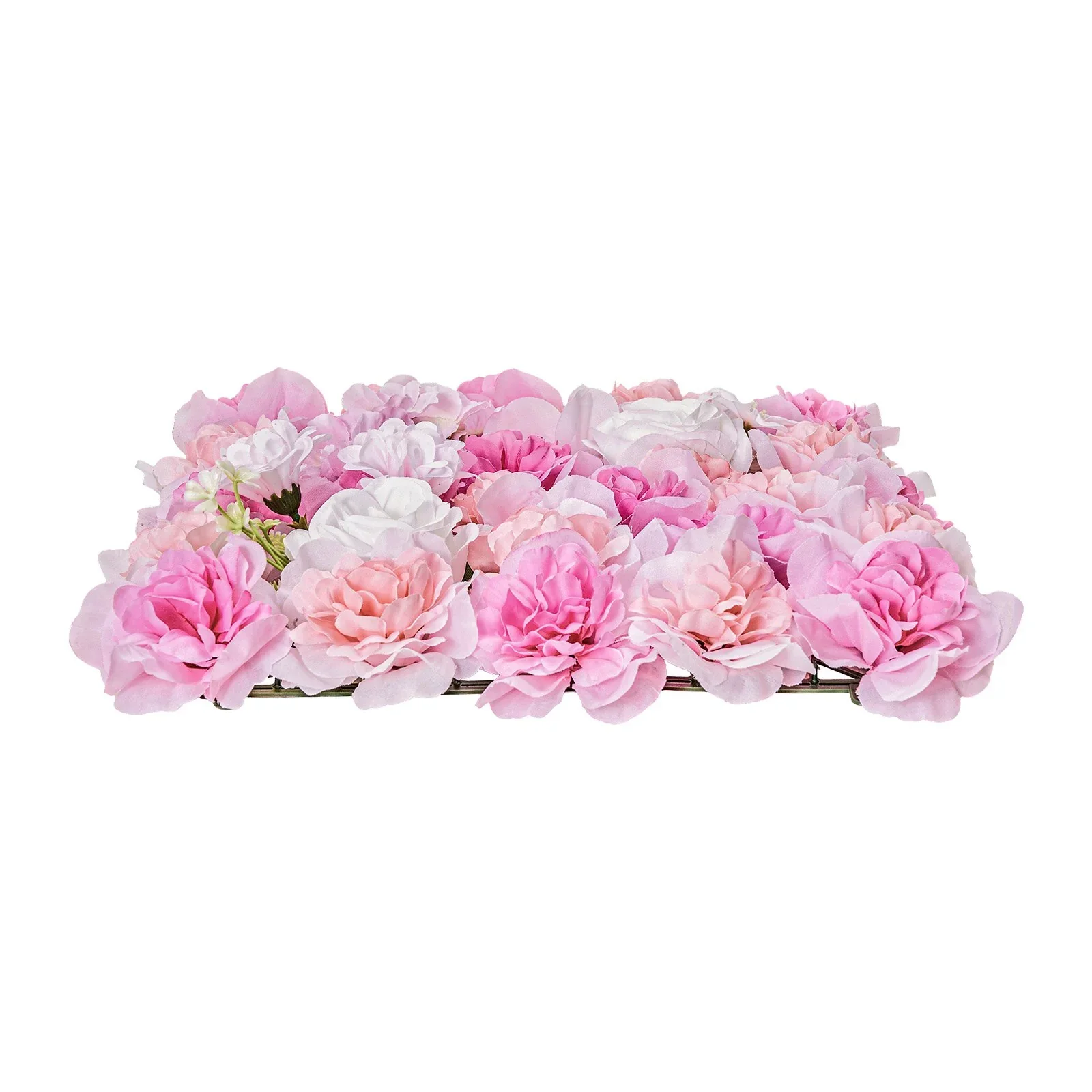 3D Flower Wall Panel, 12 PCS 15 x 15 inch, Artificial Floral Wall Background Mesh Backing Mat,Seamless Design&Easy Installation for Wedding Valentines Day Home Ba Party Backdrop Decor,Pink - Image 9
