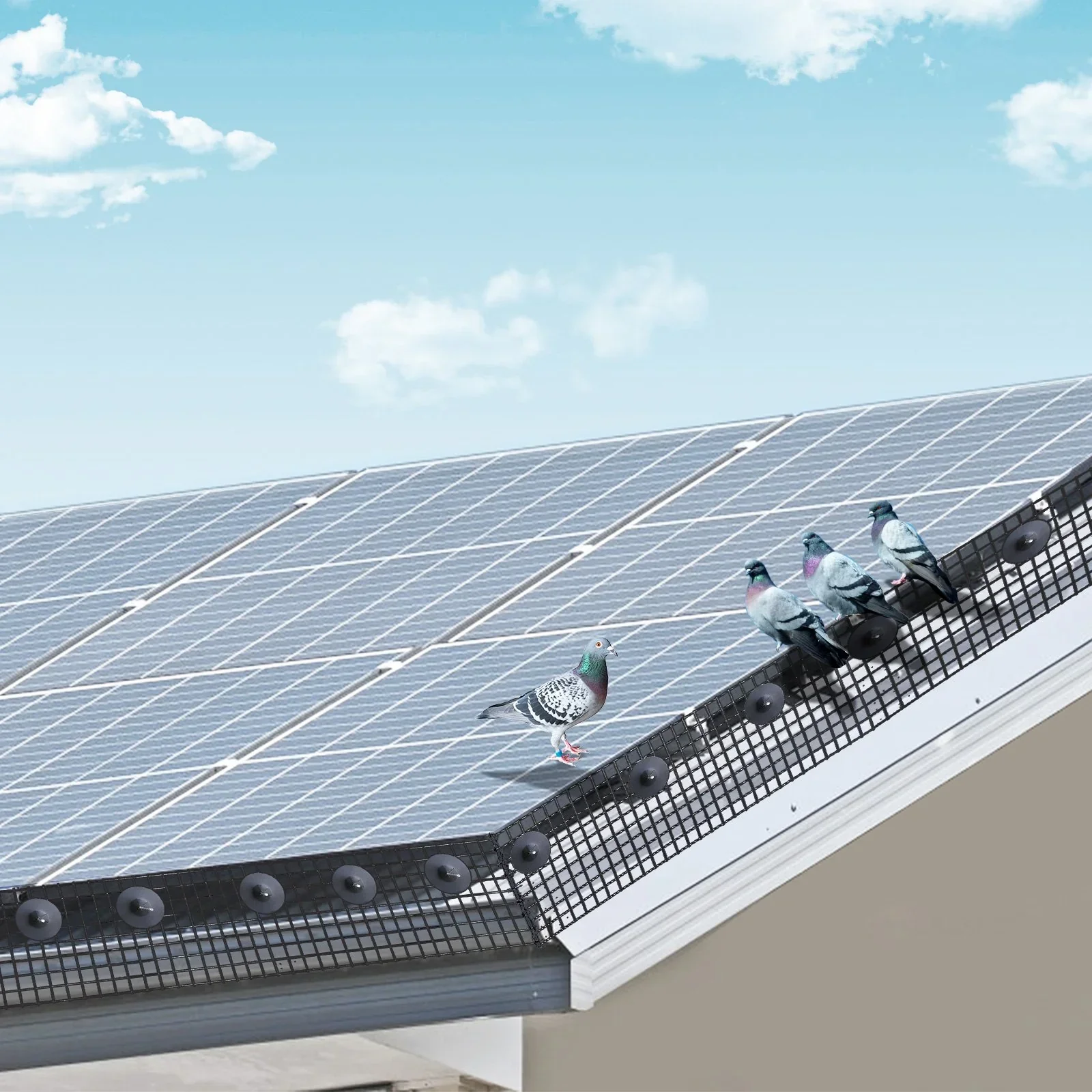 6 in x 100ft Solar Panel Bird Guard Critter Guard Roll Kit 60pcs Fasteners - Image 8