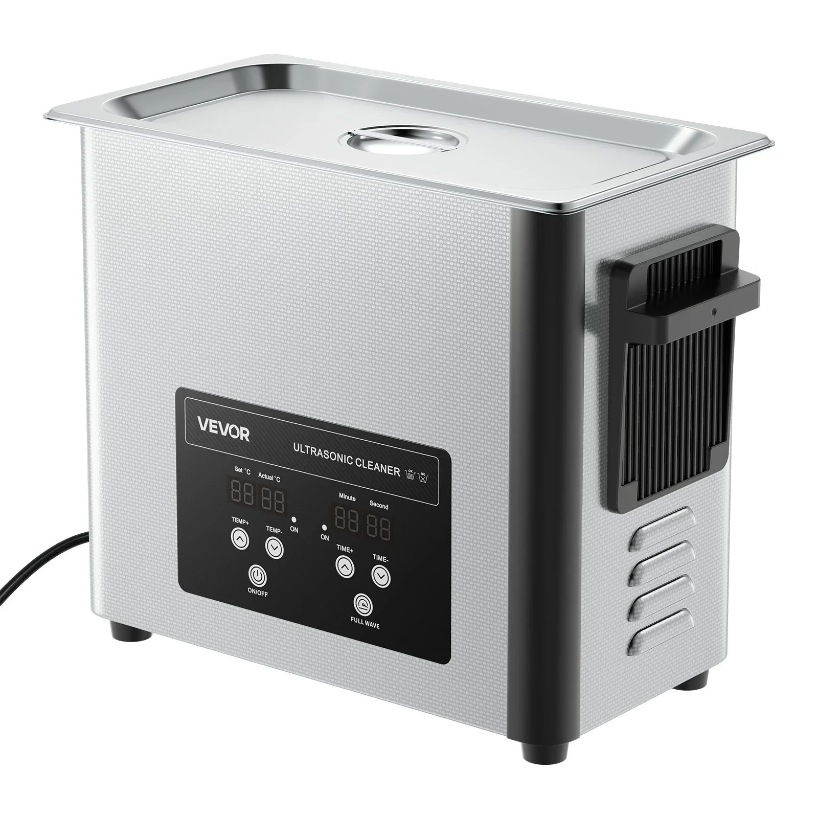 6L Ultrasonic Cleaner, Professional Ultrasonic Cleaner Machine with Cleaning Basket & Digital Display, 120W Stainless Steel 40kHz Cleaning Machine for Watches, Razors, Jewelry, Coins and More - Image 11