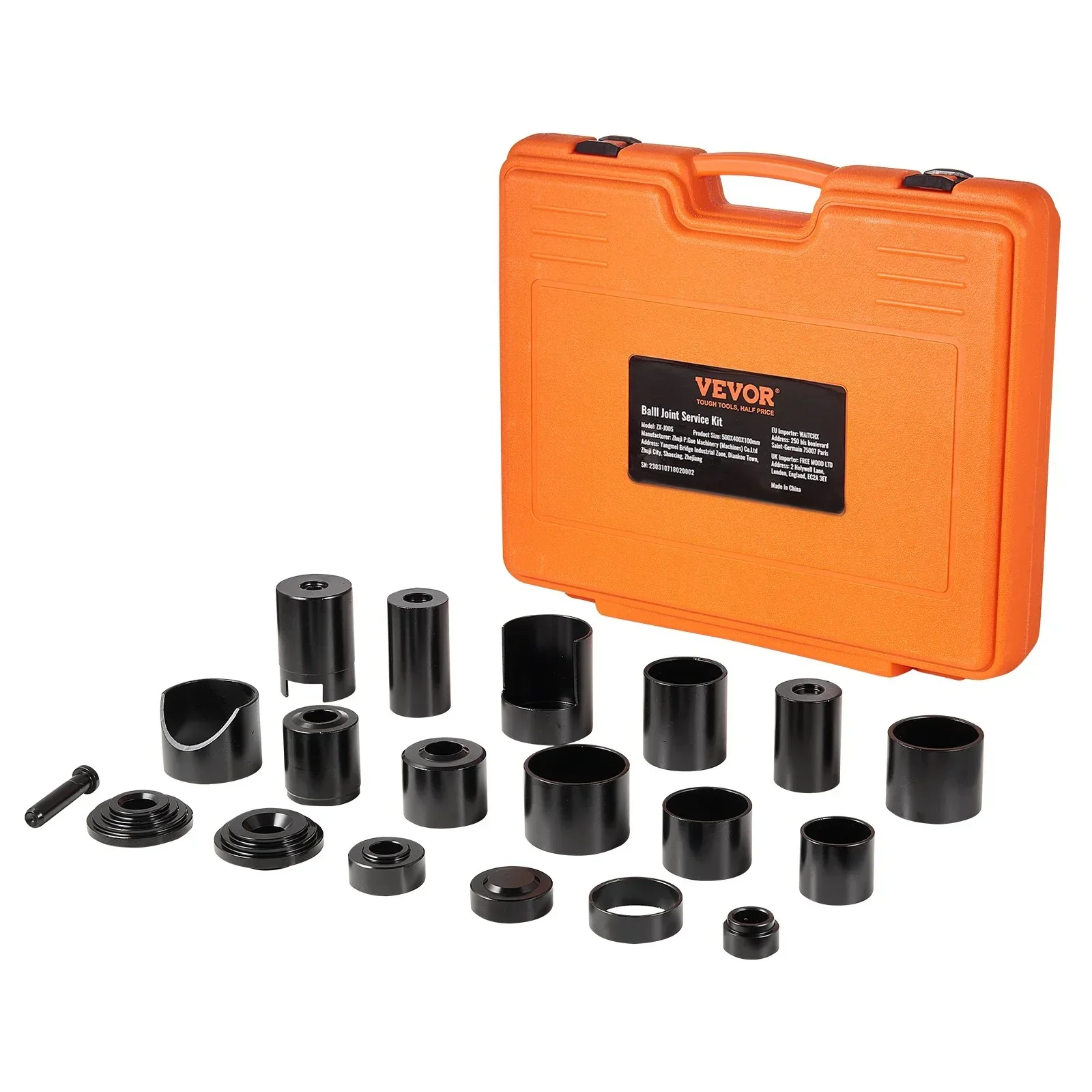 Ball Joint Press Kit, 21 pcs Tool Kit, C-press Ball joint Remove and Install Tools, for Most 2WD and 4WD Cars, Heavy Duty Ball Joint Repair Kit for Automotive Repairing - Image 11