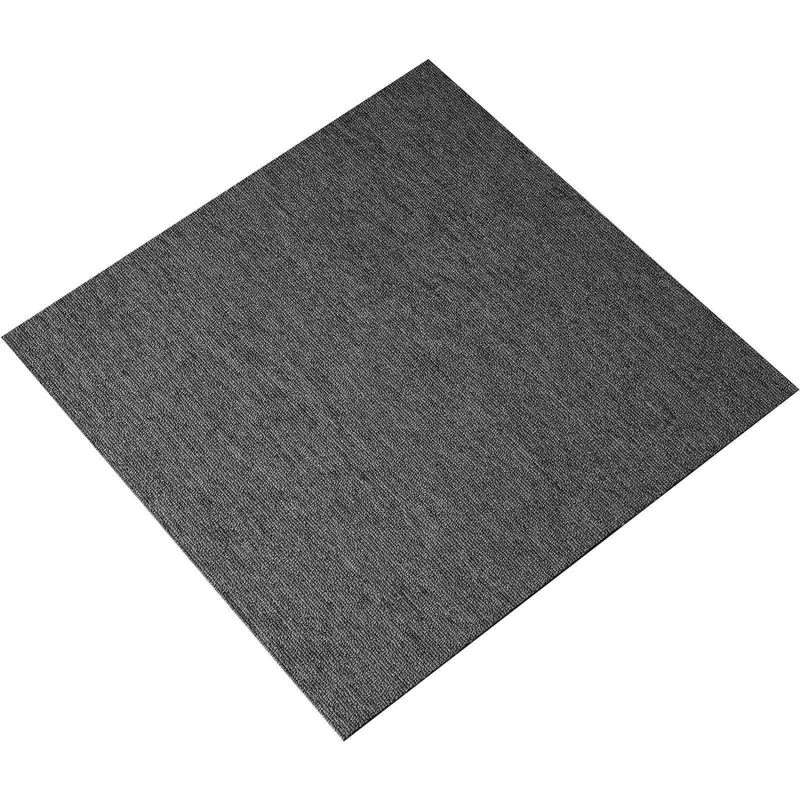 Carpet Tiles Reusable, 20"x 20" Carpet Squares With Padding Attached, Soft Padded Carpet Tiles, Easy Install DIY for Bedroom Living Room Indoor Outdoor (20 Tiles, Dark Gray) - Image 10