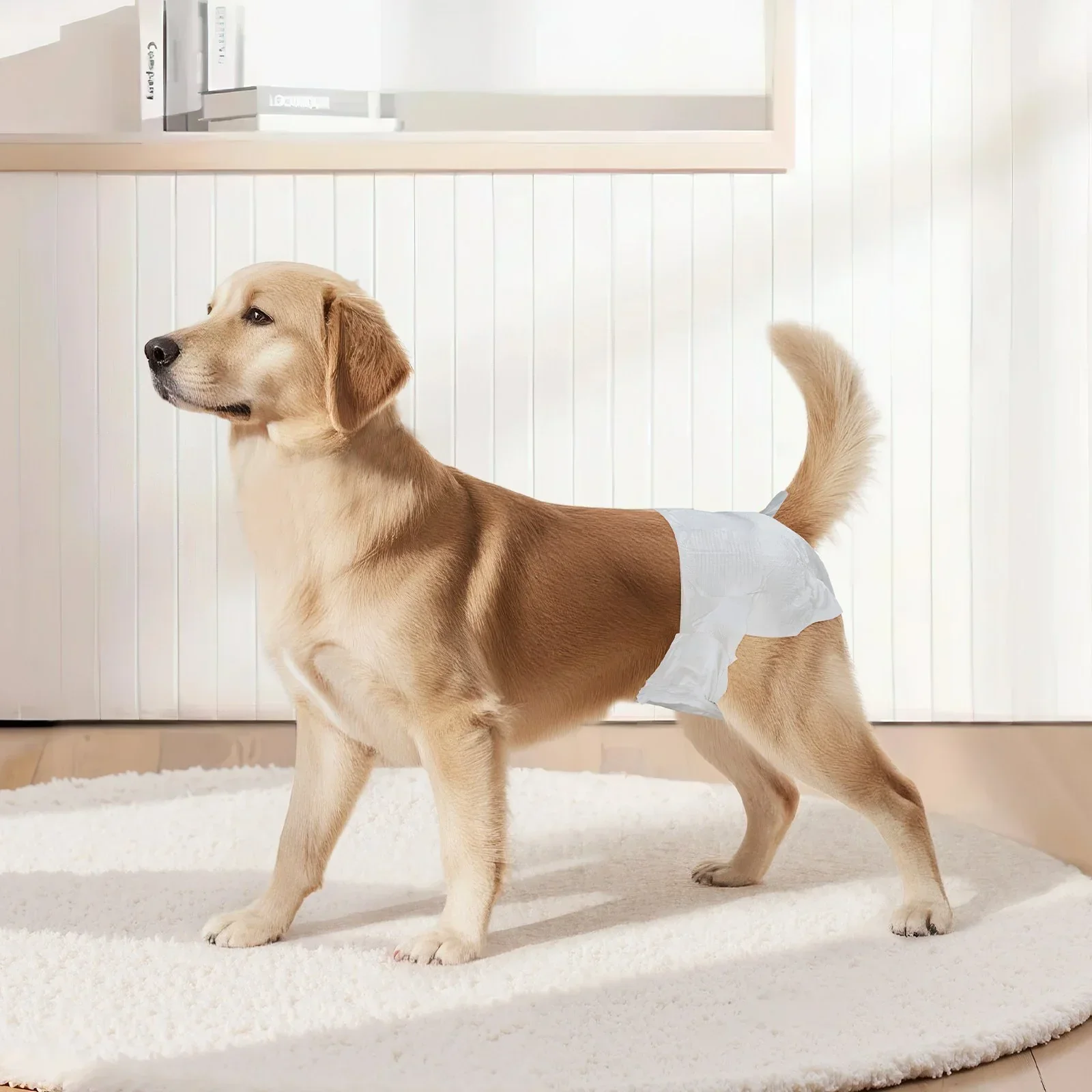 Disposable Dog Diapers, Super Absorbent Female Dog Diapers, 360° Leak-Proof Female Doggy Pet Diaper with Wetness Indicator for Heat Period, Training, Incontinence - M, 144 Count (2 Packs of 72) - Image 8