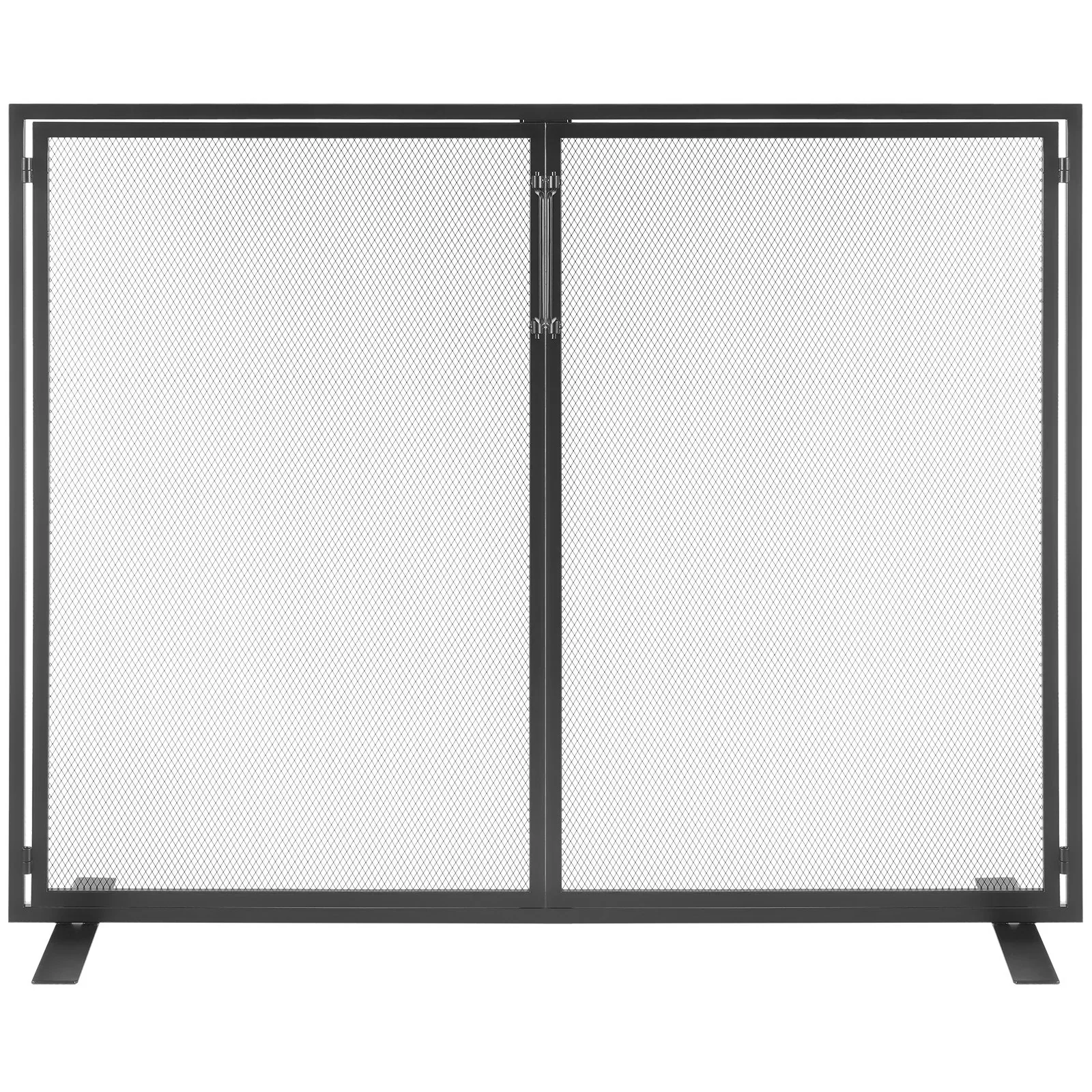Fireplace Screen 1 Panel with Door, Sturdy Iron Mesh Fireplace Screen, 990(L) x780(H)MM Spark Guard Cover, Simple Installation, Free Standing Fire Fence Grate for Living Room Home Decor Modern - Image 11