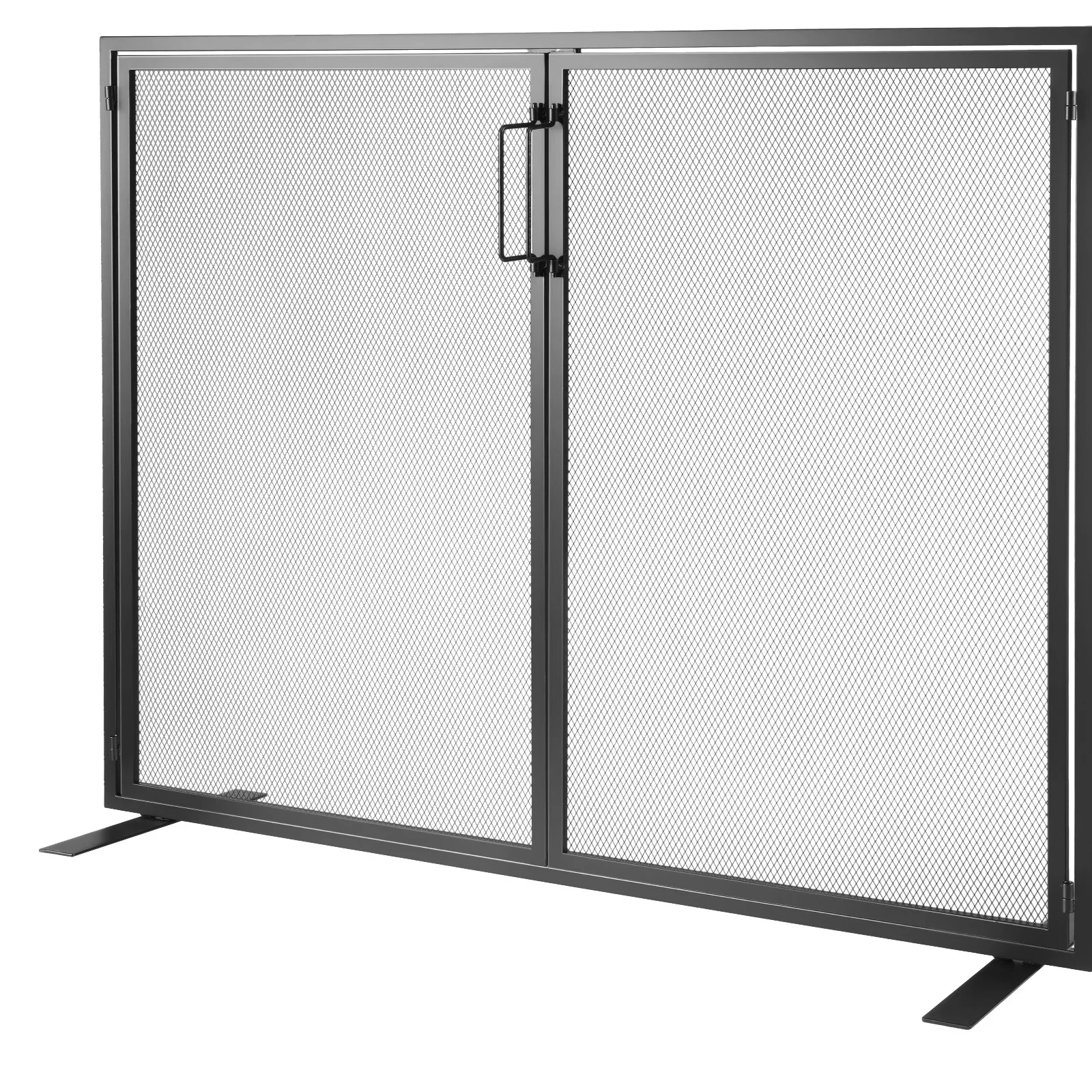 Fireplace Screen 1 Panel with Door, Sturdy Iron Mesh Fireplace Screen, 990(L) x780(H)MM Spark Guard Cover, Simple Installation, Free Standing Fire Fence Grate for Living Room Home Decor Modern - Image 9