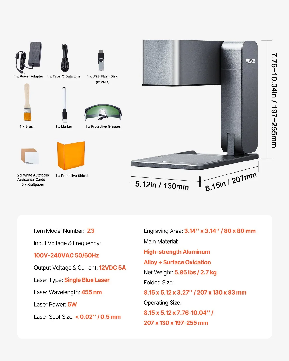 Portable Laser Engraver 600 mm/s 5W High Speed Handheld Engraving Machine - Image 7