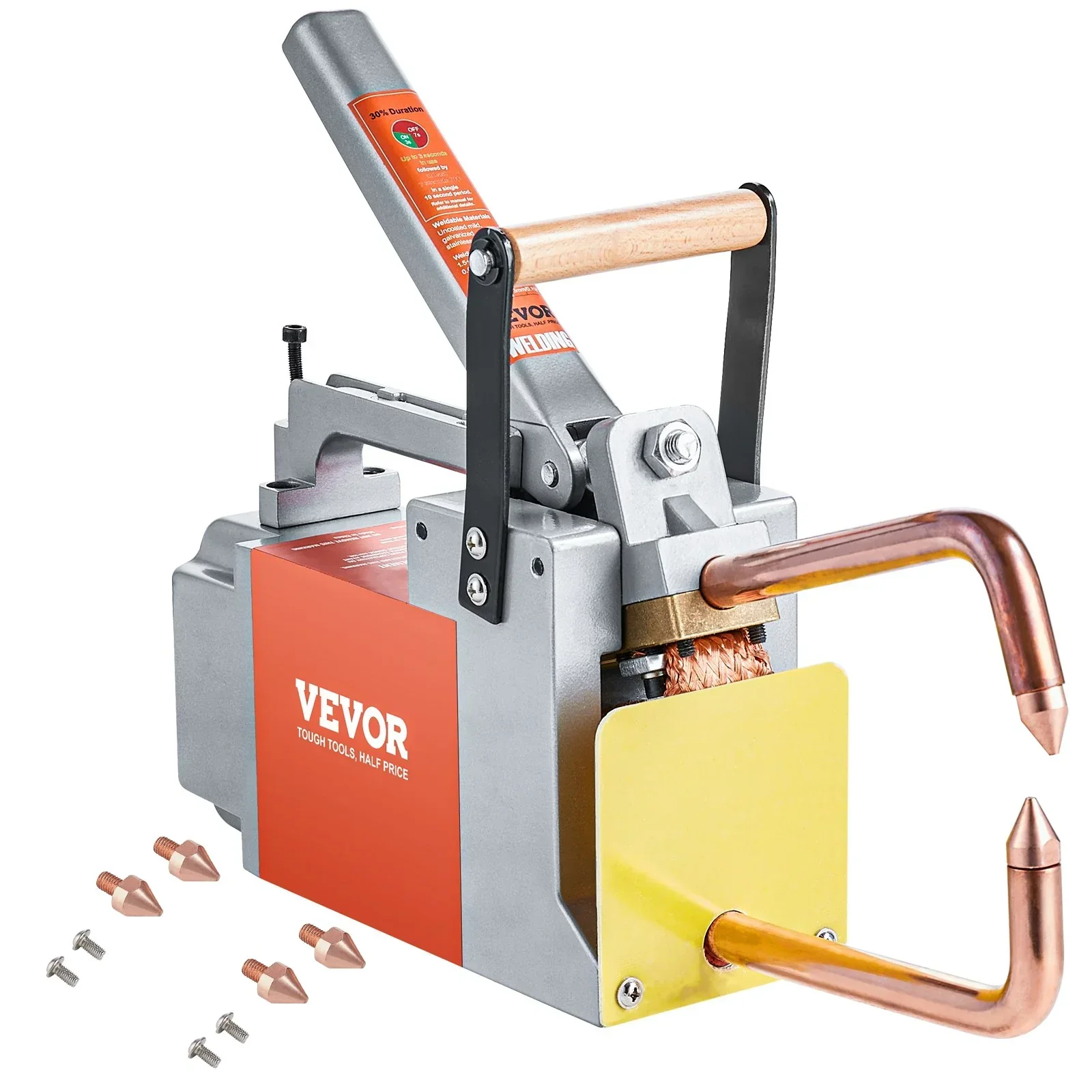 Portable Spot Welder, 1/8-inch Thick Spot Welder Machine with 8KVA Input Capacity, Handheld Welding Tip Gun Metal Sheet Spot Welding Machine for Carbon Steel, Aluminum Sheet - Image 8