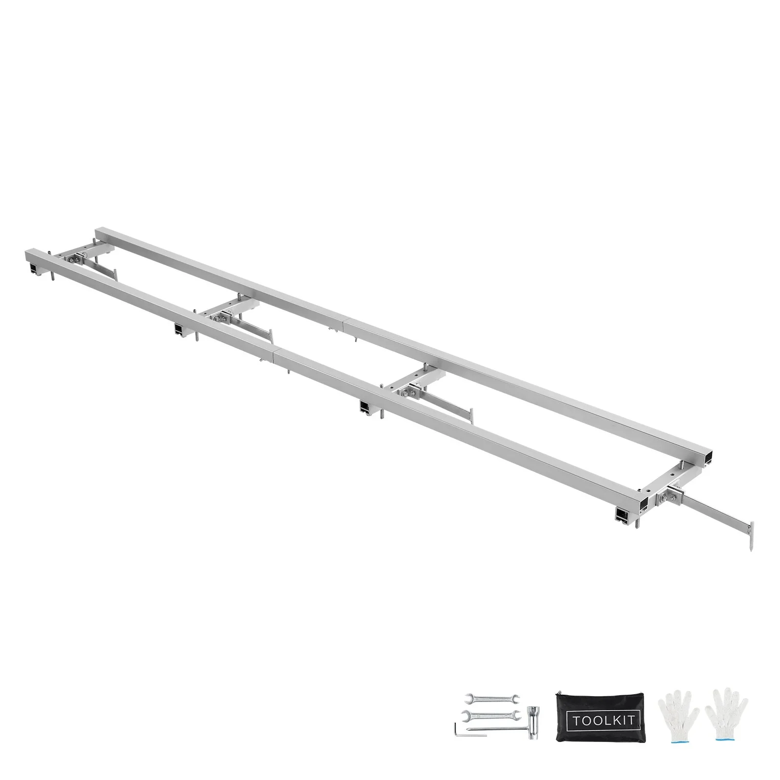 Rail Mill Guide System, 9 ft Milling Guide, 4 Crossbar Kits Chainsaw Mill Rail Guide, Aluminum Adjustable Saw Mill Rail System Work with Chainsaw Mills for Builders and Woodworkers - Image 9