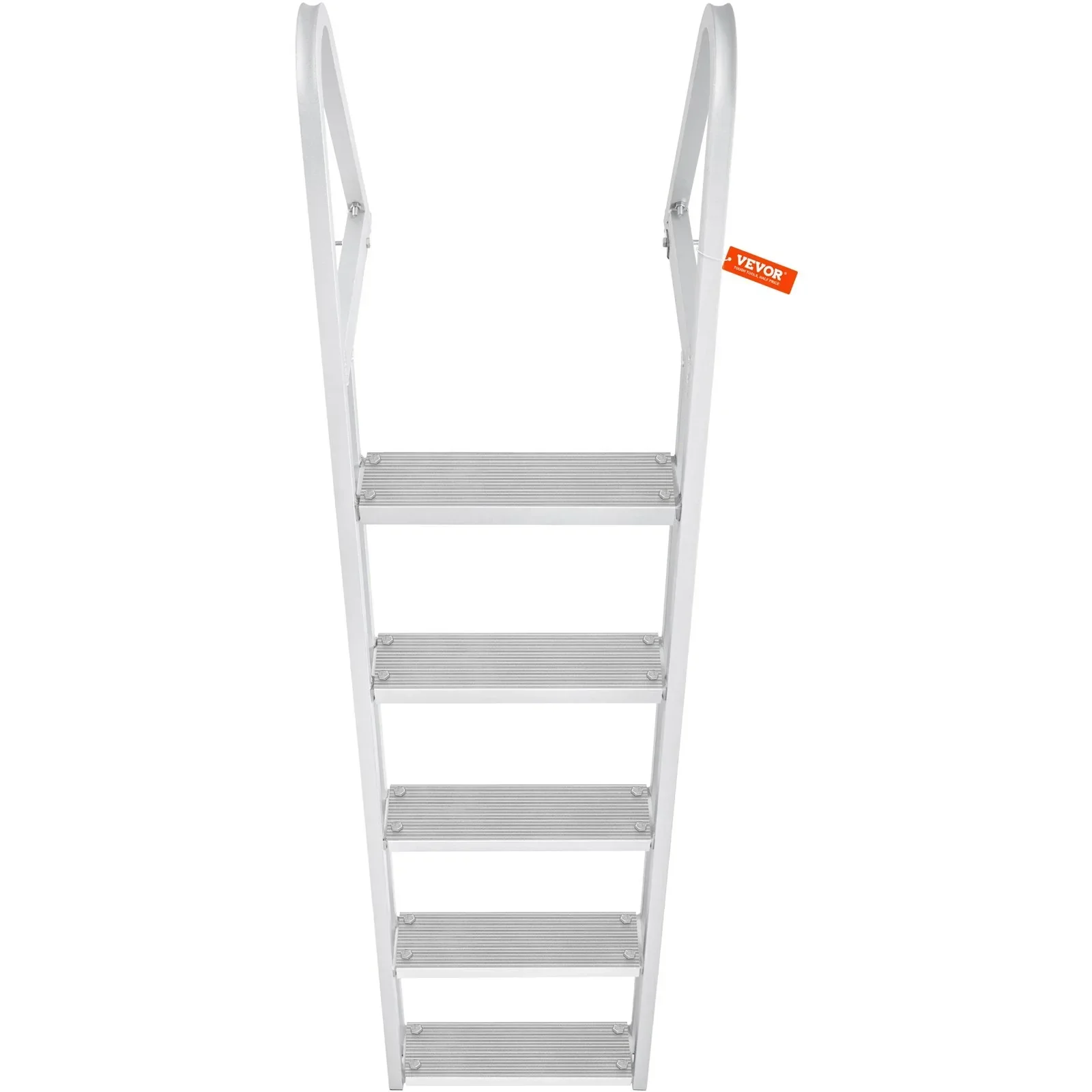 Removable Dock Ladder 5 Steps, 159 kg Load Capacity, Pontoon Boat Ladder with 4'' Wide Step & Nonslip Design for Ship/Lake/Pool/Marine Boarding - Image 9