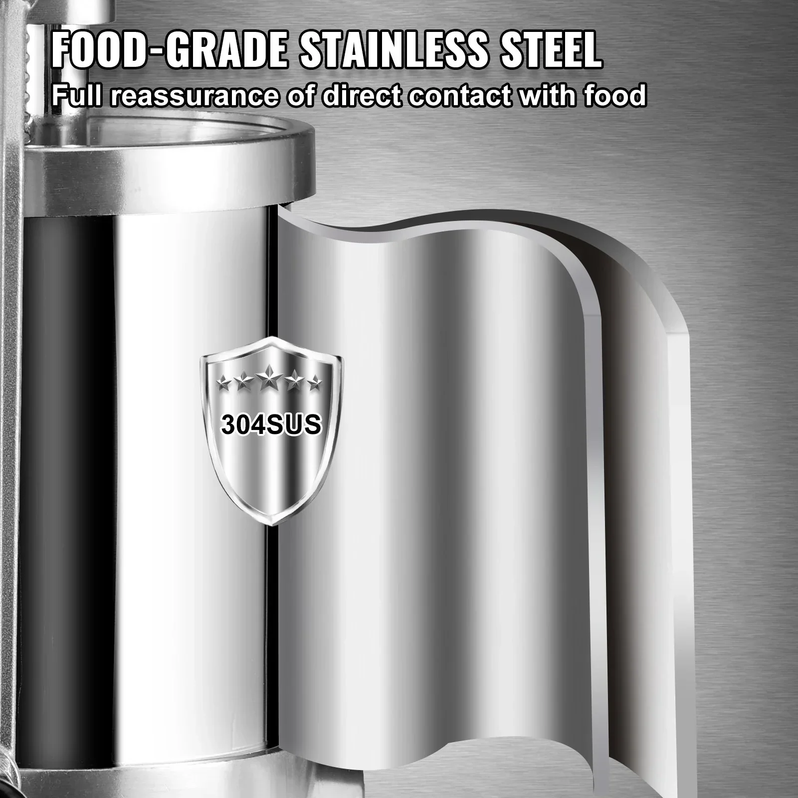Sausage Stuffer 2.5LBS/1.5L Capacity Homemade Sausage Maker Stainless Steel - Image 3