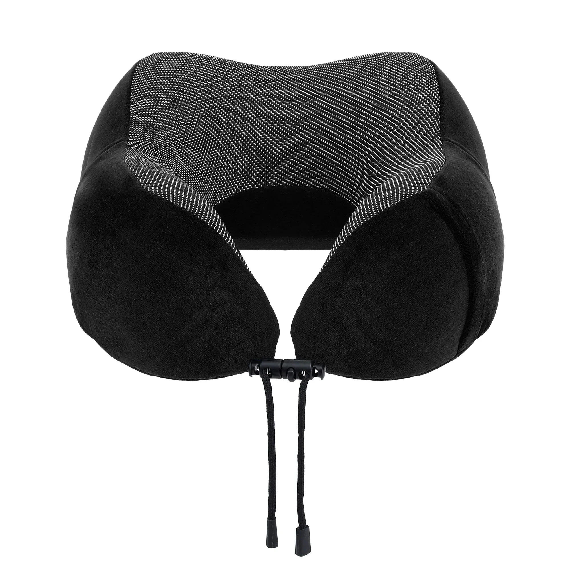 Travel Pillow for Airplanes Memory Foam Neck Pillows for Traveling, Soft & Washable Cover with Storage Bag, Portable Plane Accessories for Airplanes Offices Cars, Black - Image 3