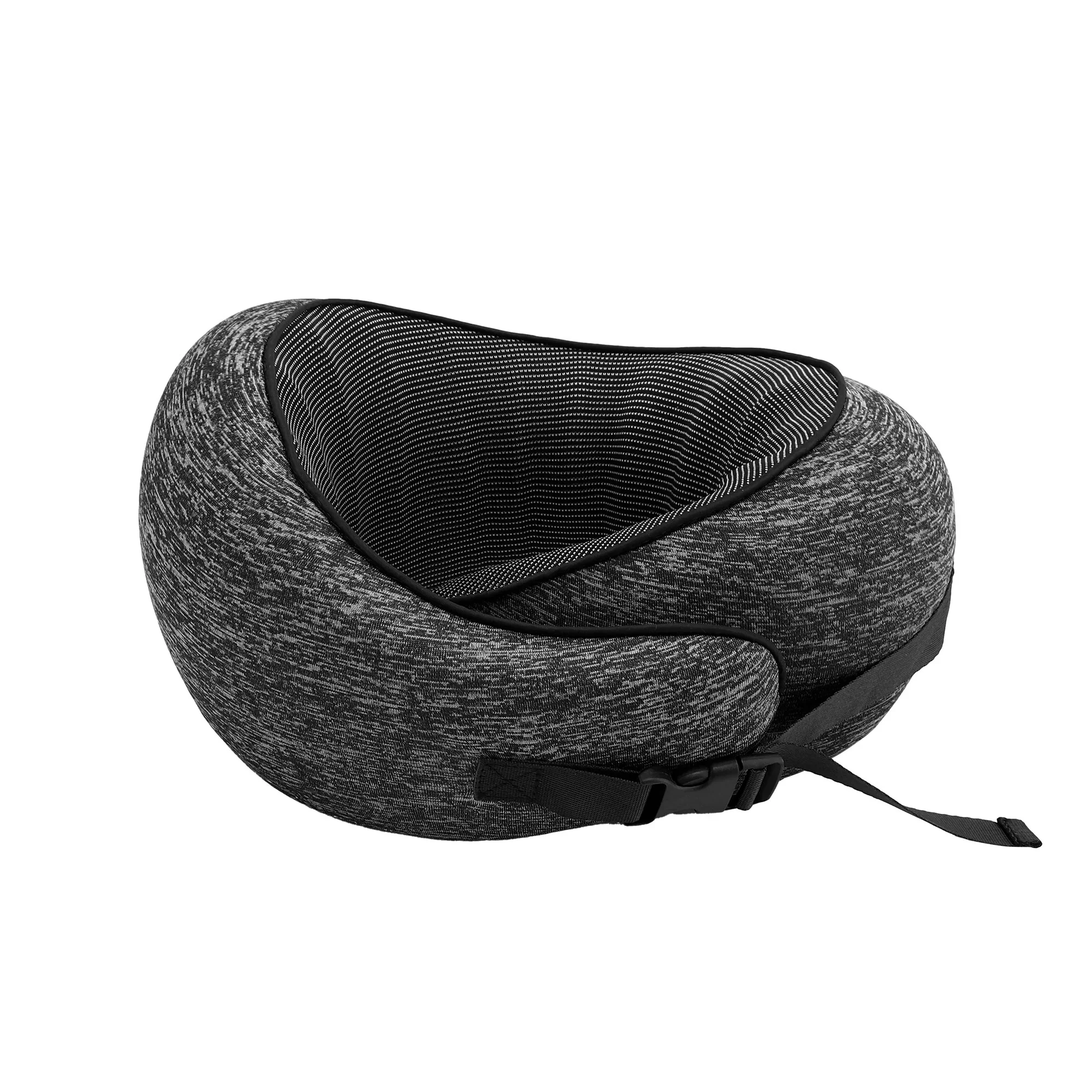 Travel Pillows for Airplanes Ergonomic Memory Foam Neck Pillow, Breathable & Washable Cover, Travel Bag Included, Airplane Pillow for Airplane, Car, Office and Home, Dark Grey - Image 3