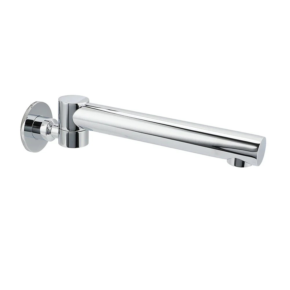 Watermark Chrome Round Basin Wall Mount Faucet Outlet 180° Swivel Brass Bath Tub Spout
