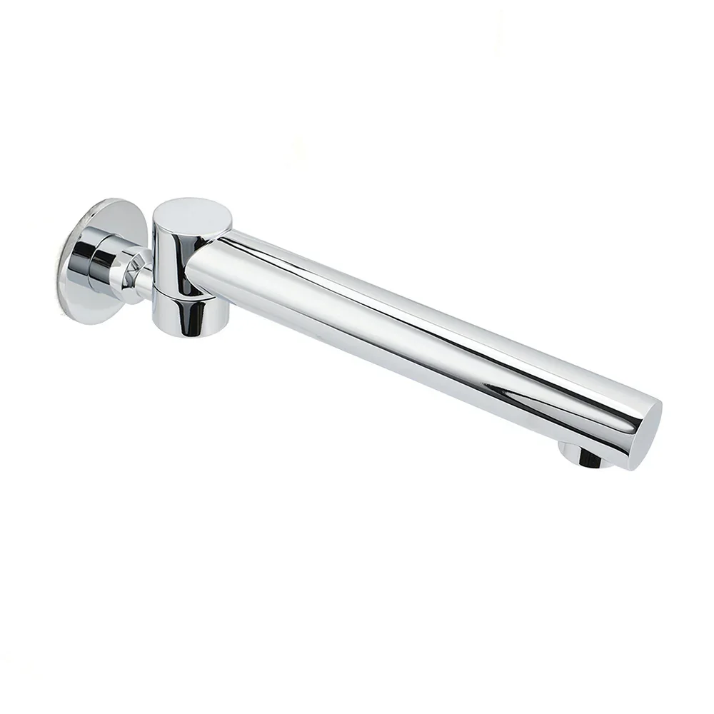 Watermark Chrome Round Basin Wall Mount Faucet Outlet 180° Swivel Brass Bath Tub Spout - Image 2