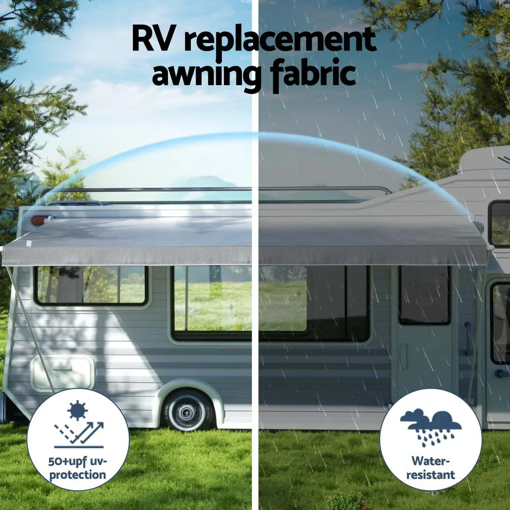 13ft Caravan Awning RV Replacement Fabric 3.65M x 2.42M - Image 4