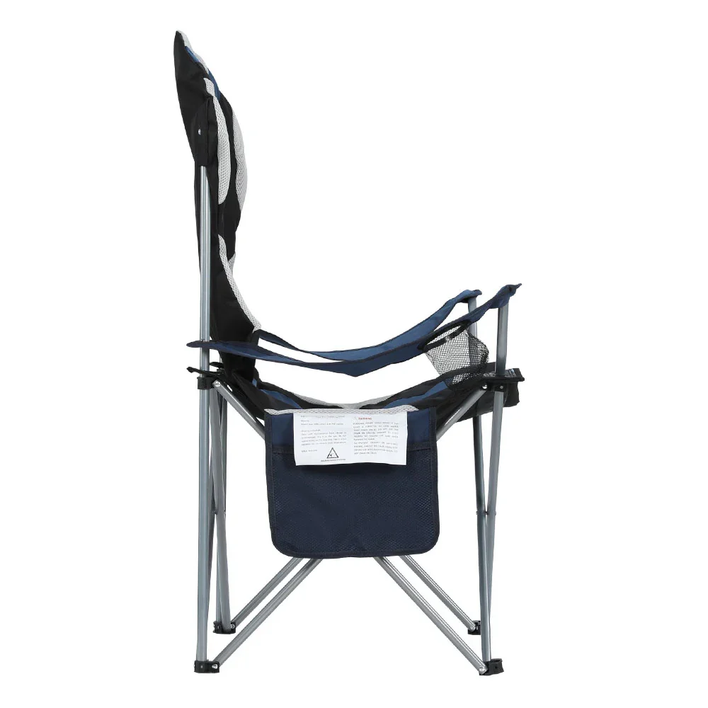 Camping Folding Chair Portable Outdoor Hiking Fishing Picnic Navy 2pcs - Image 8