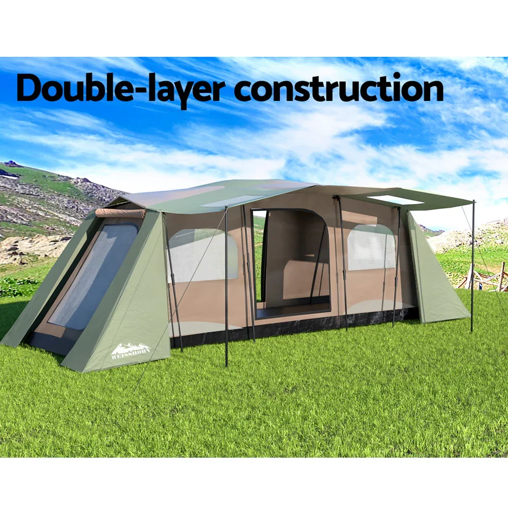Instant Up Camping Tent 10 Person Outdoor Family Hiking Tents 3 Rooms - Image 3
