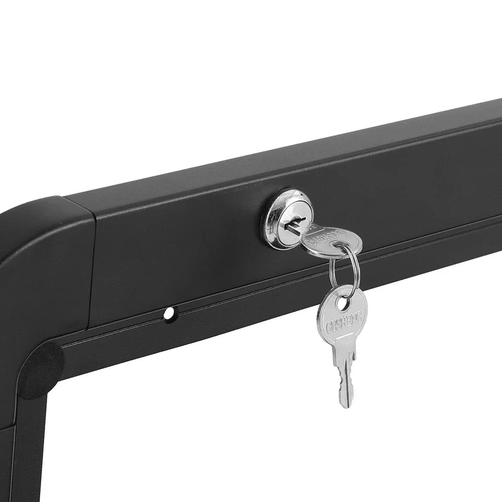Caravan Table 800 x 450mm Folding Lockable Black - Image 5