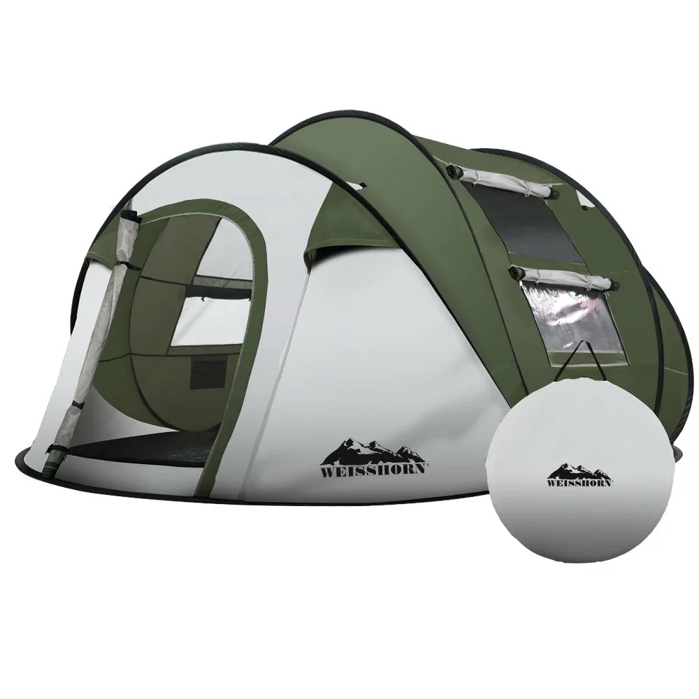 Instant Up Camping Tent 4-5 Person Pop up Tents Family Hiking Beach Dome - Image 7