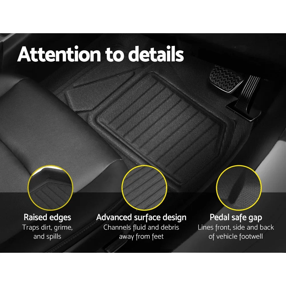 Car Rubber Floor Mats Front And Rear Compatible For Toyota RAV4 2019-2022 - Image 6