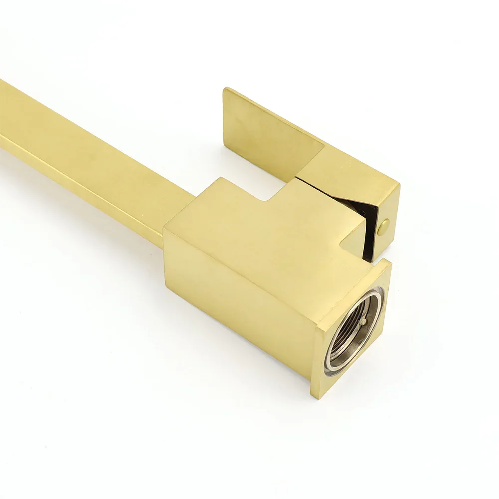 WELS Brushed Gold Gooseneck 360º Swivel Laundry Sink Kitchen Mixer Faucet Tap - Image 5