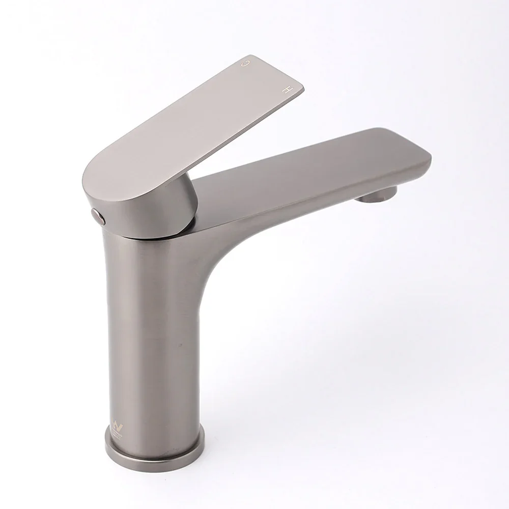 WELS Gun Metal 4.5L/min Kitchen Laundry Round Basin Mixer Vanity Sink Faucet Tap - Image 3