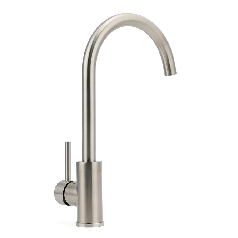 WELS Kitchen Laundry Swivel Sink Mixer Faucet Tap Spout Stainless Steel Brushed - Image 3