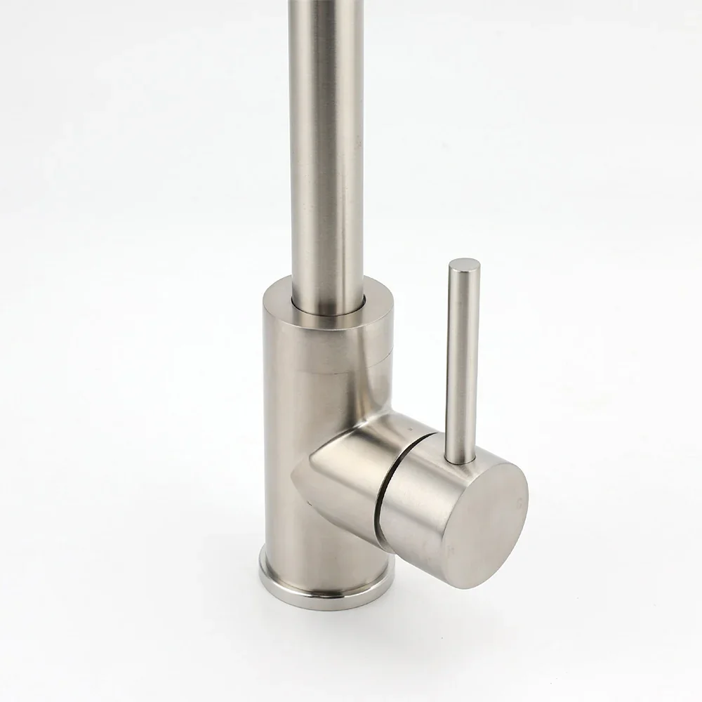WELS Kitchen Laundry Swivel Sink Mixer Faucet Tap Spout Stainless Steel Brushed - Image 4