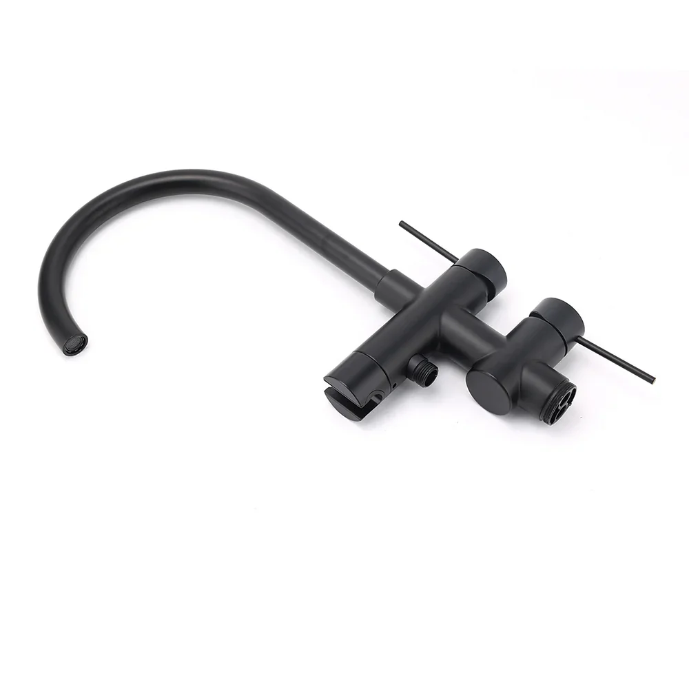 WELS Matt Black Bathtub Filler Free Standing Mixer Faucet Tap Spout HandHeld Set - Image 4